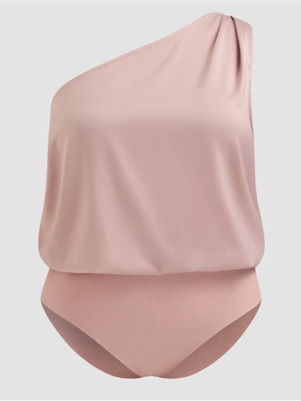 Cider Blush Pink One-Shoulder Bodysuit